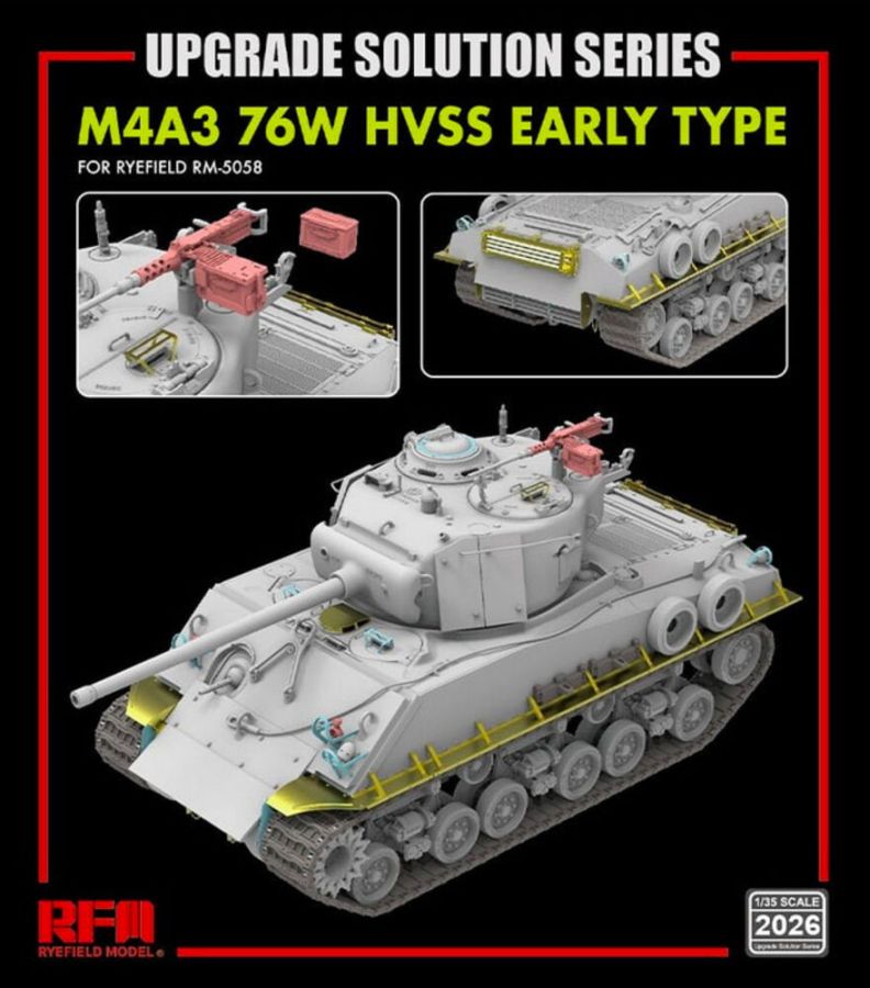 Rye Field Model 2026 - Upgrade set for 5058 M4A3 76W HVSS | Modellbau