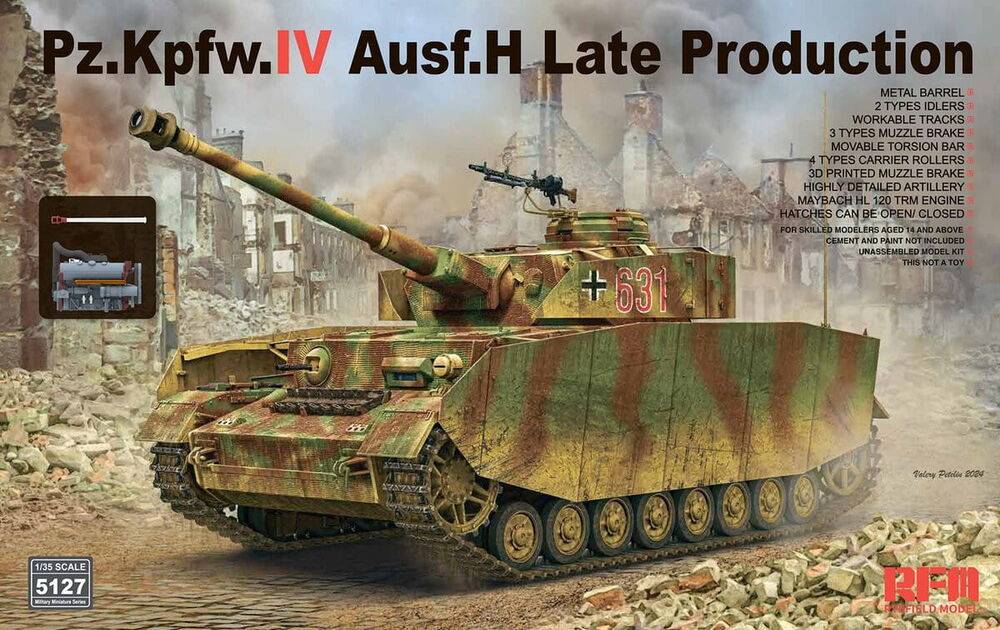 Rye Field Model RFM5127 - Pz.Kpfw.IV Ausf.H Late Production w/ Workable Tracks | Modellbau