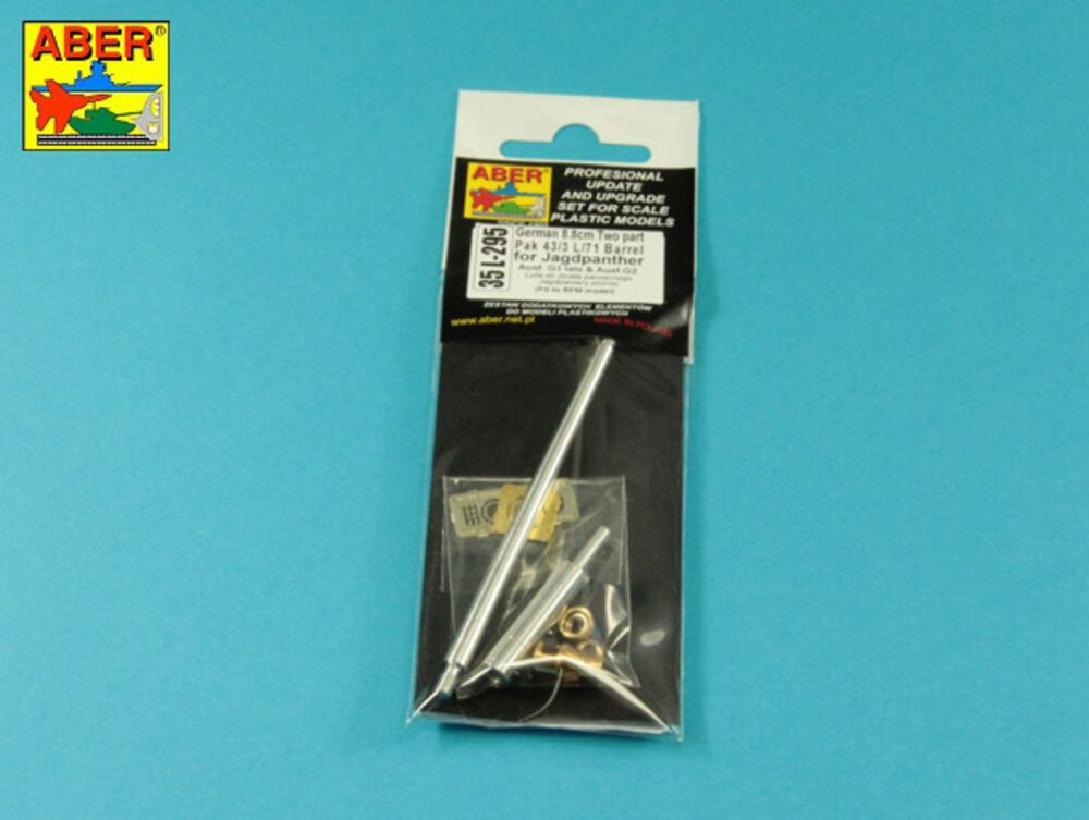Aber Models 35 L-295 - German 8,8cm Two part Pak 43/3 L/71 barrel for Jagdpanther Ausf G1 late & G2 (RFM) | Modellbau