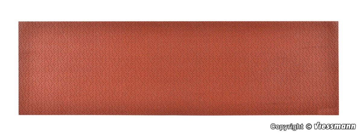 Vollmer 0 48723 - Mauerplatte Klinker, L 26 x B 17 cm | Modellbahn | Modelleisenbahn