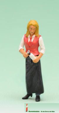 Prehm-Miniaturen G 500028 - Kellnerin mit schwarzer Schürze | Modellbahn | Modelleisenbahn