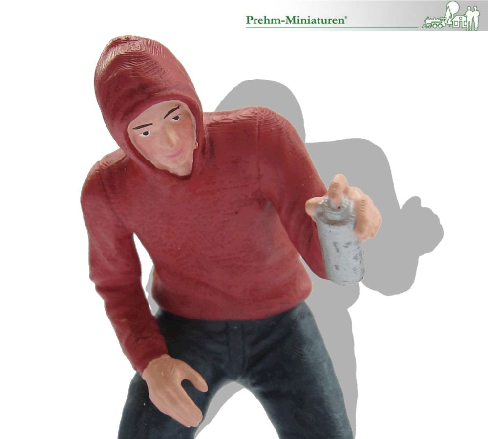 Prehm-Miniaturen G 500062 - Graffiti Sprayer | Modellbahn | Modelleisenbahn