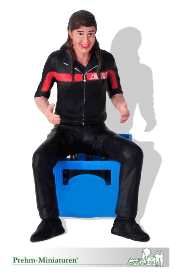 Prehm-Miniaturen G 500063 - Flavia - Lokführerin - RhB - sitzend - | Modellbahn | Modelleisenbahn