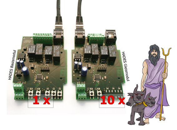 Tams Elektronik 51-04196-10 - HADES Bundle 10 I Fertig-Bausteine | Modellbahn | Modelleisenbahn
