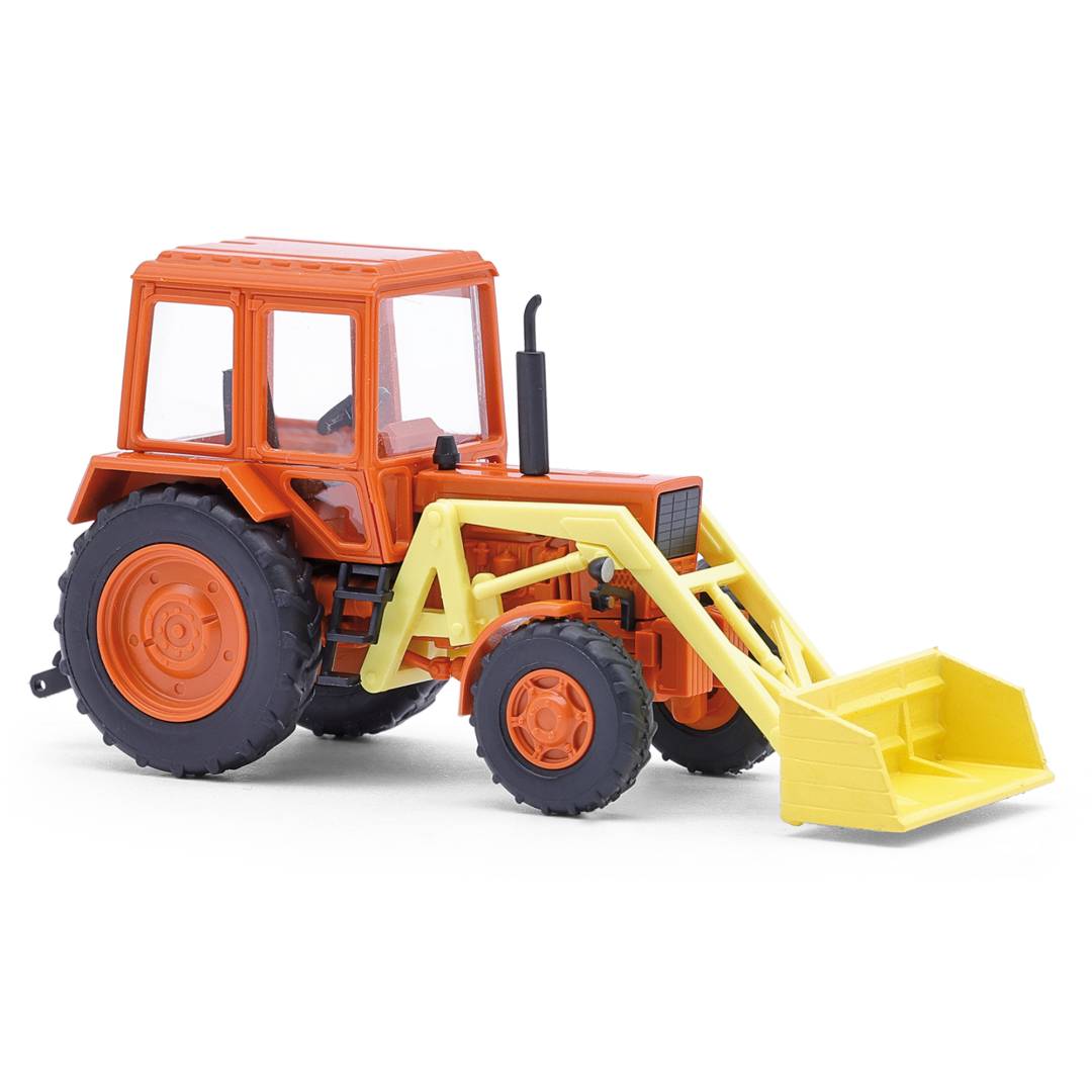 Busch H0 (1:87) 51317 - Belarus MTS-82 mit Frontlader und breiter Schaufel | Modellbahn | Modelleisenbahn