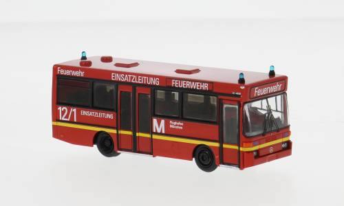 Brekina H0 (1:87) 52283 - Brekina, Mercedes O 402, 1985, Feuerwehr Flughafen München, 1:87 | Modellbahn | Modelleisenbahn