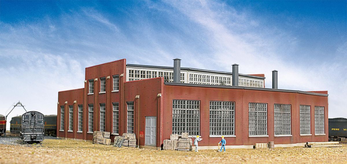 Walthers N 533260 - Lokschuppen, 3-ständig | Modellbahn | Modelleisenbahn