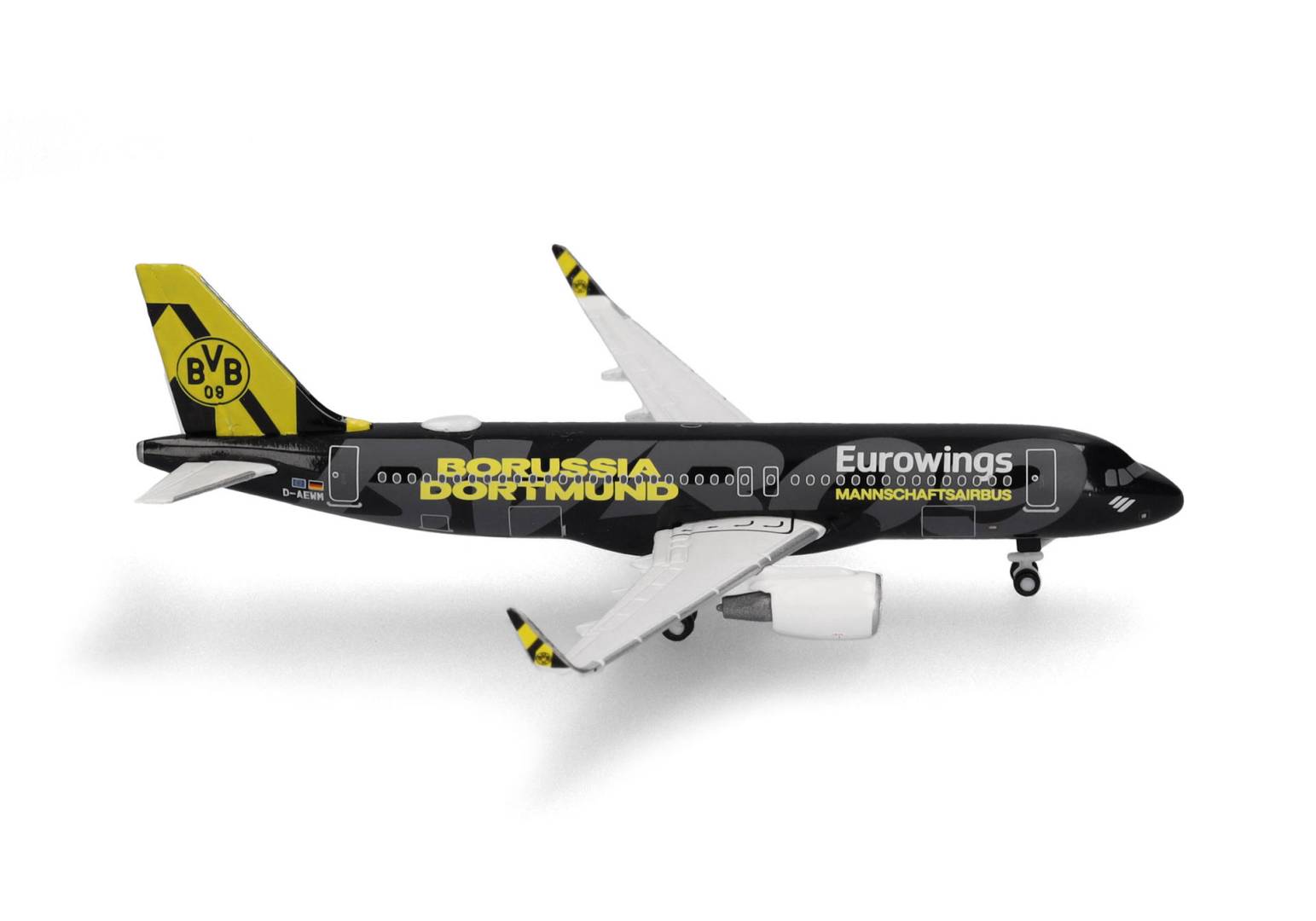 Herpa 538657 - Eurowings Airbus A320 BVB Mannschaftsairbus (2025) | Modellbahn | Modelleisenbahn