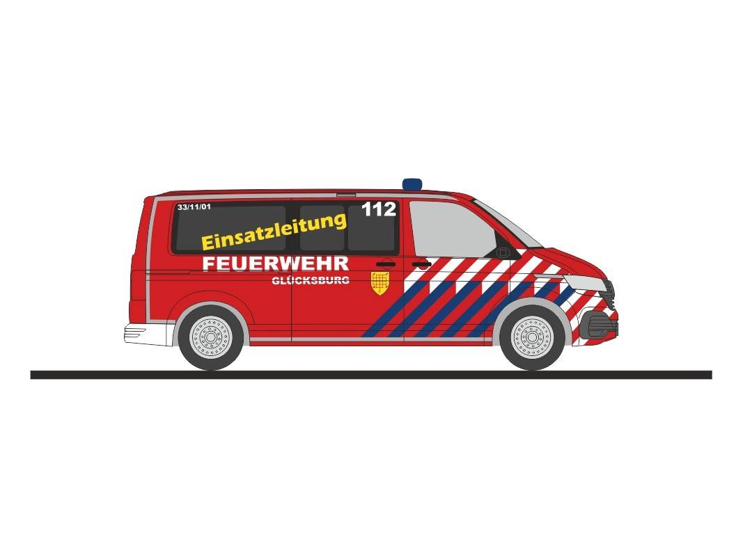 Rietze H0 (1:87) 53953 - Volkswagen T6.1 FW Glücksburg, 1:87 | Modellbahn | Modelleisenbahn