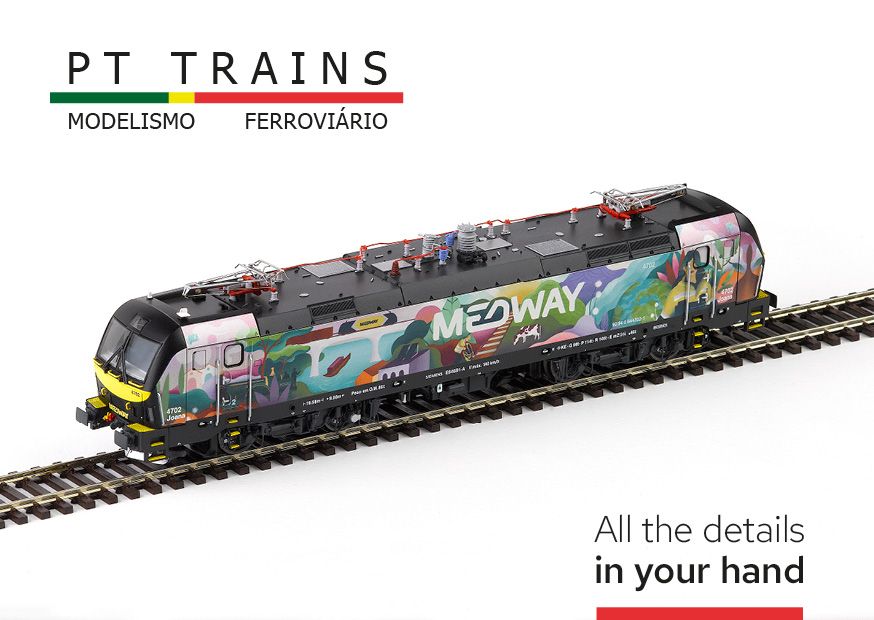 PT Trains H0 (1:87) 547020 - Vectron Siemens 4702 MEDWAY “Joana” by Kruella - DC Analogica | Modellbahn | Modelleisenbahn