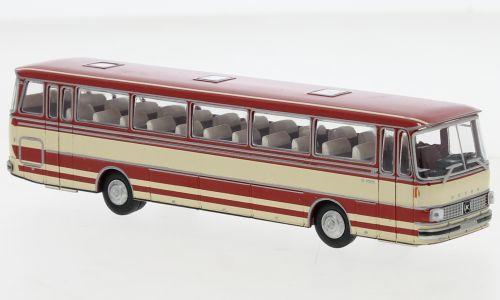 Brekina H0 (1:87) 56050 - Setra S 150 H, rot, beige, 19 | Modellbahn | Modelleisenbahn