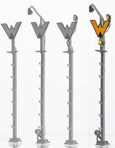 Weinert TT 5883 - Wartezeichen mit Sh1 mit Anstrahlleuchte | Modellbahn | Modelleisenbahn