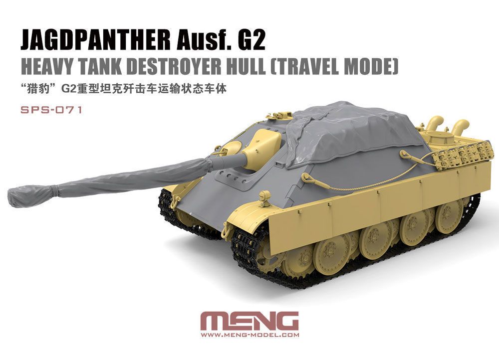 MENG-Model SPS-071 - 1:35 Jagdpanther Ausf.G2 Hull(Travel Mode)(Resin) for Heavy Tank Destroyer | Modellbau
