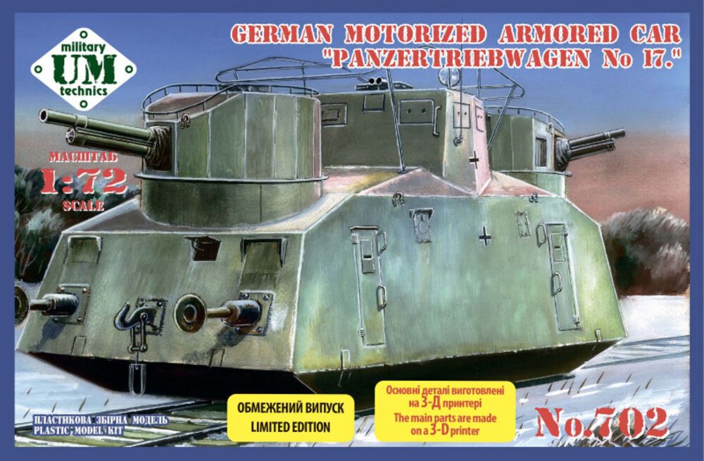 Unimodels UMT702 - 1:72 Panzertribwagen No.17 German motorized armored car | Modellbau