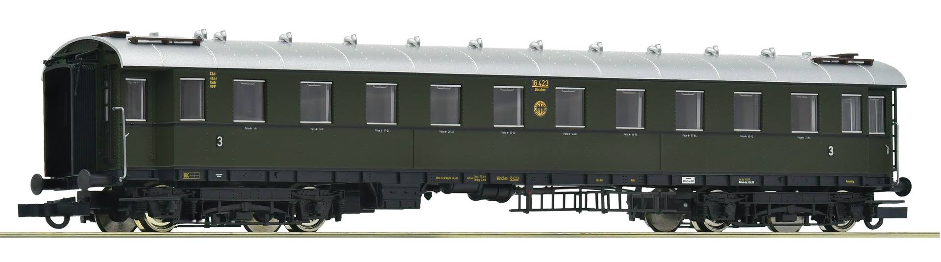 Roco H0 (1:87) 6200138 - Einheits-Schnellzugwagen 3. Klasse, DRG | Modellbahn | Modelleisenbahn