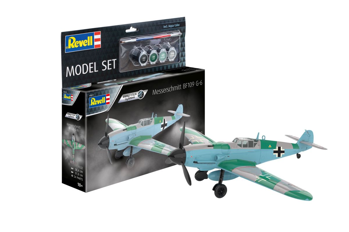 Revell 63653 - Model Set Messerschmitt Bf109G-6 easy-click-system | Modellbau