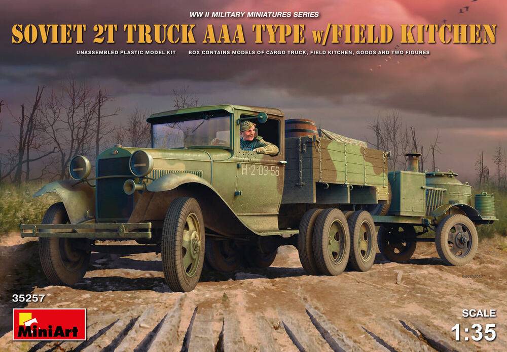 MiniArt 35257 - Soviet 2 t Truck AAA Type w/Field Kitchen | Modellbau