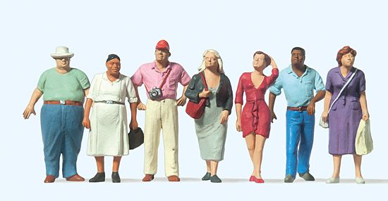 Preiser 0 65354 - 1:43 Passanten | Modellbahn | Modelleisenbahn