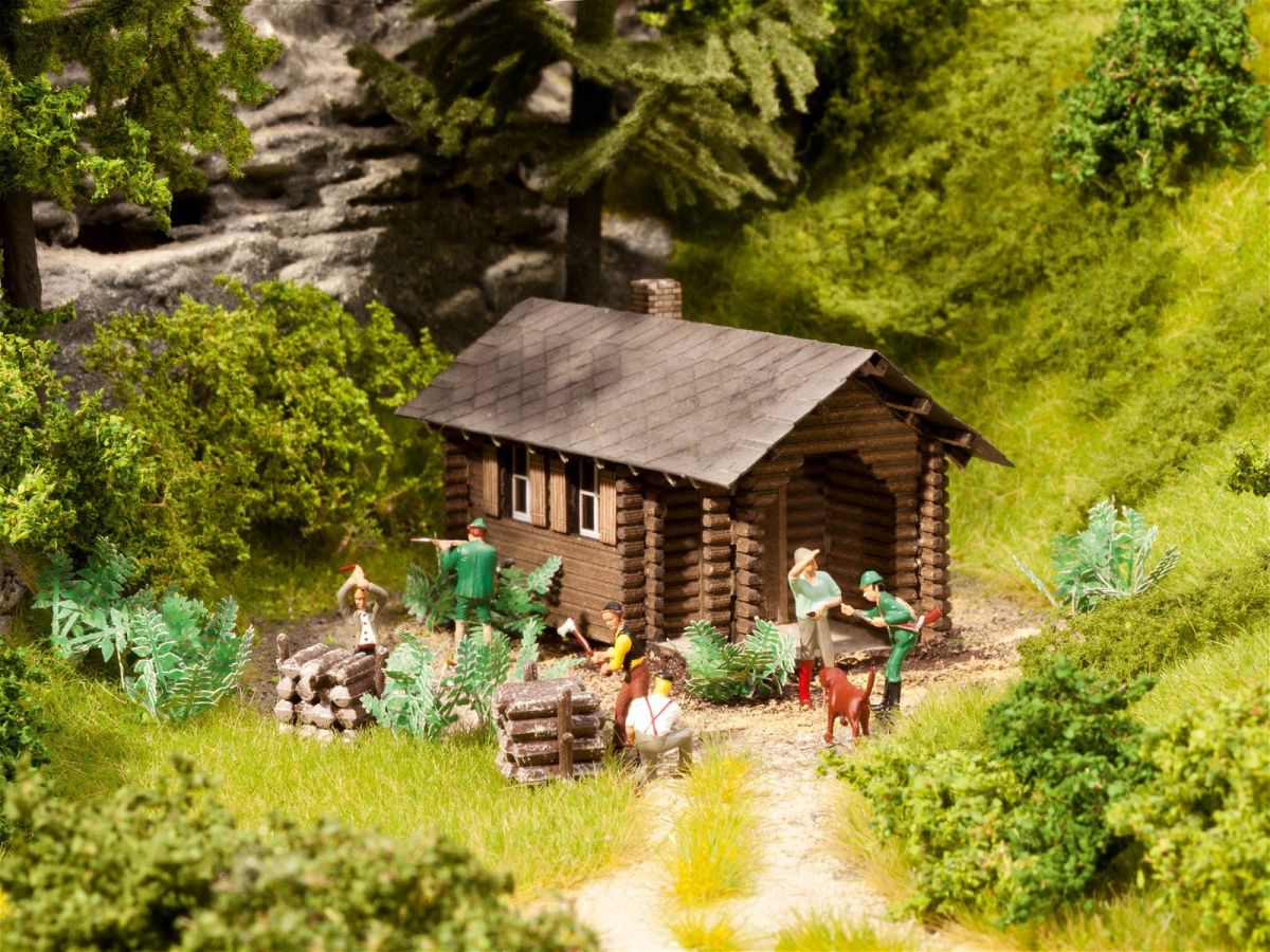 Noch H0 (1:87) 65606 - Themen-Set Waldhütte | Modellbahn | Modelleisenbahn