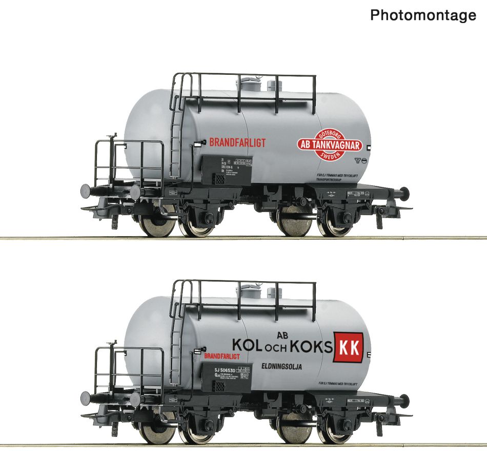 Roco H0 (1:87) 6600193 - 2-tlg. Set: Kesselwagen, SJ | Modellbahn | Modelleisenbahn