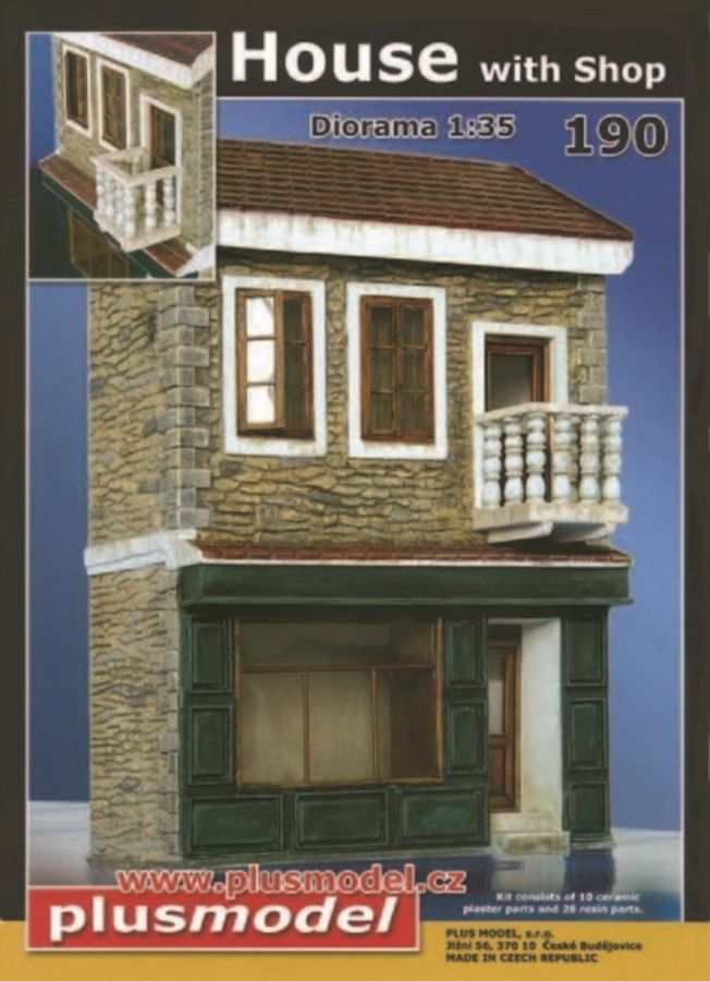 Plus model 190 - Haus mit Shop in 1:35 | Modellbau