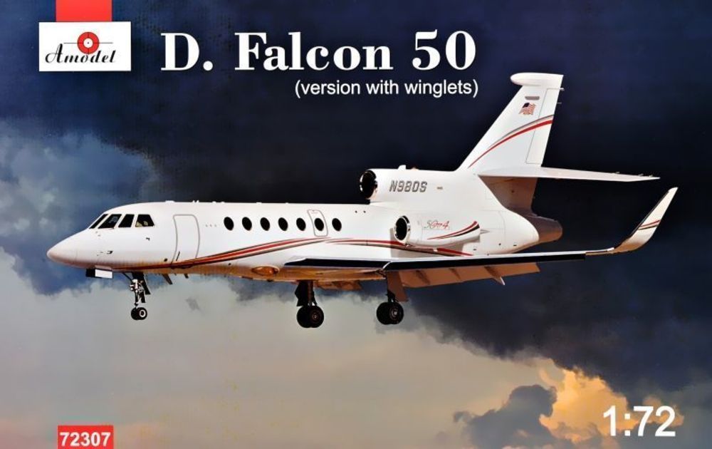 Amodel AMO72307 - 1:72 Dassault Falcon 50(version with winglets | Modellbau