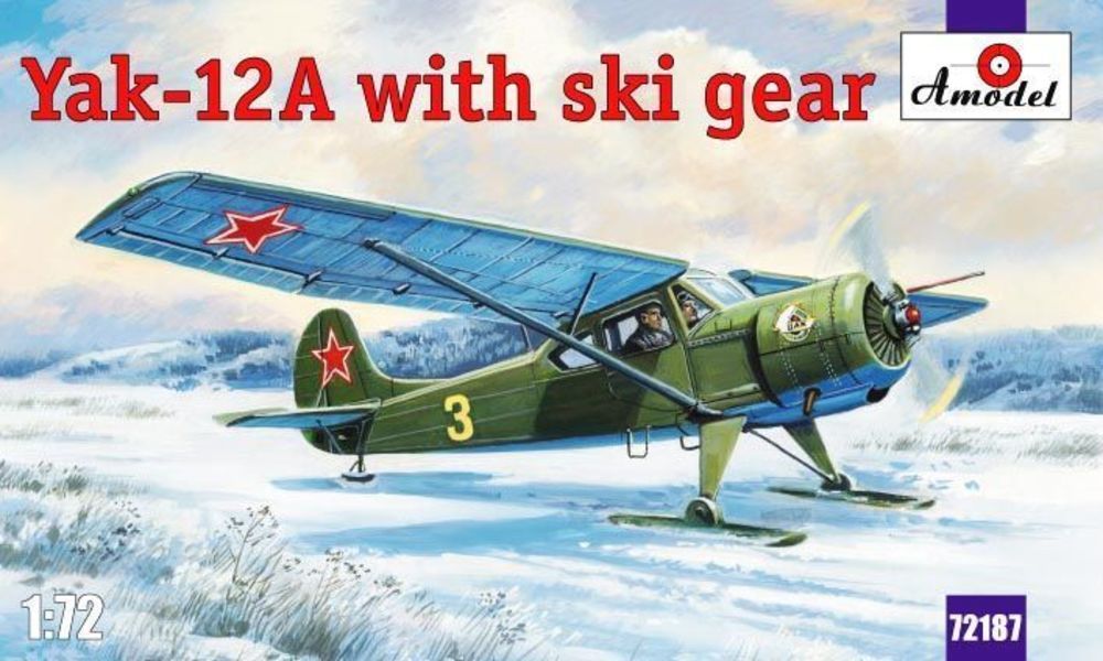 Amodel AMO72187 - 1:72 Yakovlev Yak-12A with ski gear | Modellbau