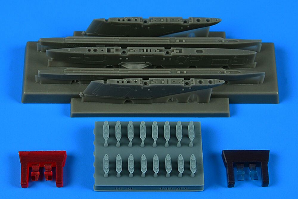 Aires 4919 - RF-5E Tiger II pylons & missile launchers für AFV CLUB | Modellbau