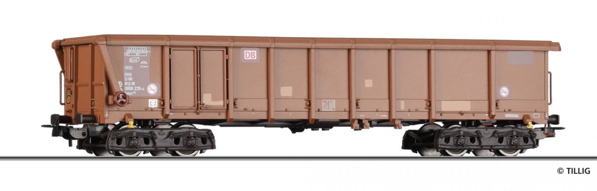 Tillig H0 (1:87) 77033 - Rolldachwagen DB AG | Modellbahn | Modelleisenbahn