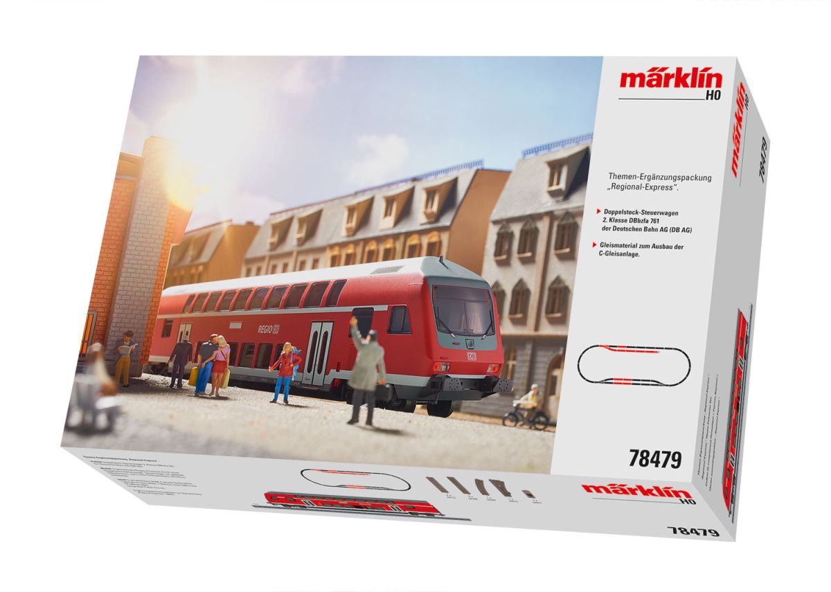 Märklin H0 (1:87) 078479 - Themen-Ergänzungspackung "Regional-Express" | Modellbahn | Modelleisenbahn