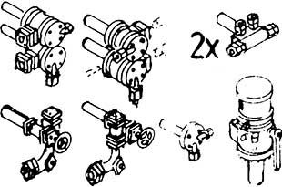 Weinert 8206 - Ventilsatz für Baureihe 78 mit Kesselarmaturen | Modellbahn | Modelleisenbahn