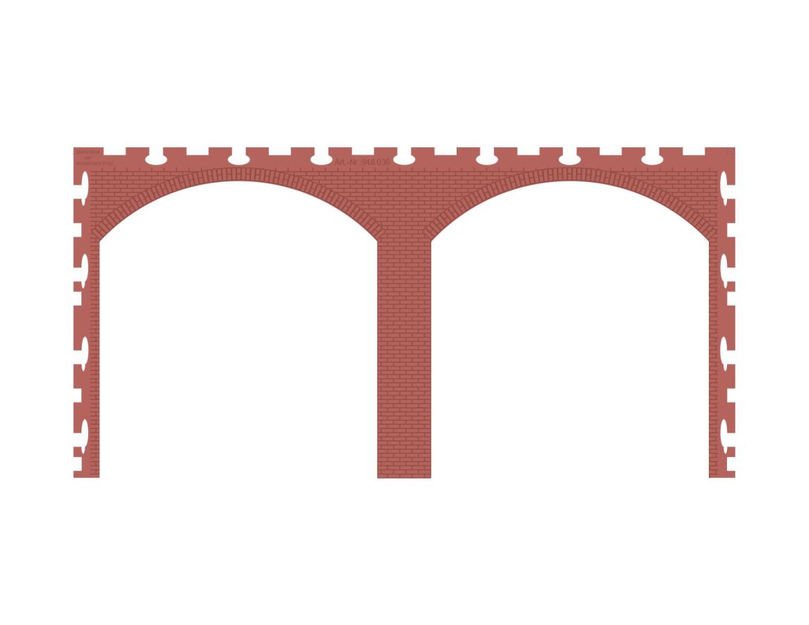 Modusteck 0 848036 - Element 4 240 x 120 mm | Modellbahn | Modelleisenbahn