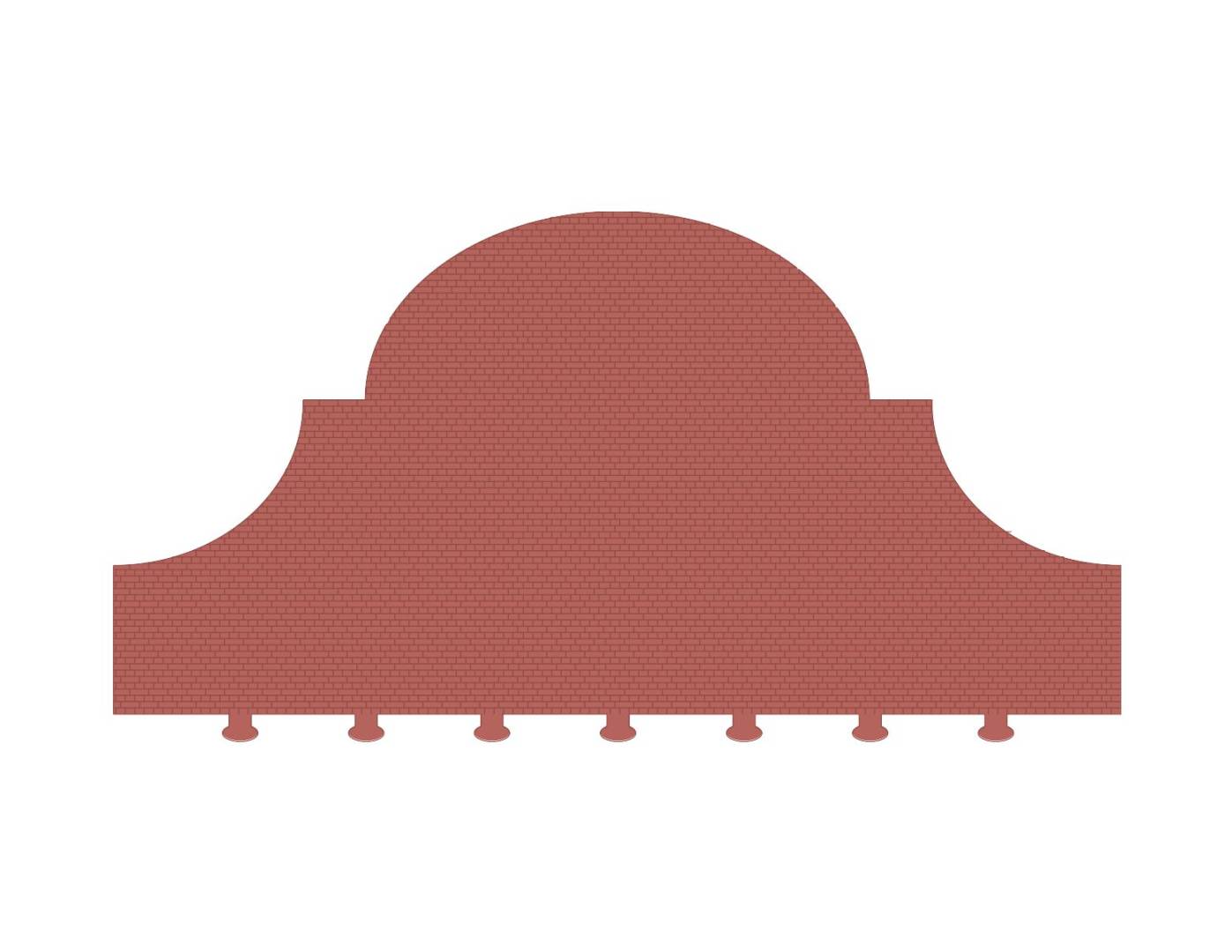 Modusteck 0 849018.1 - Dachelement 240 x 120 mm | Modellbahn | Modelleisenbahn