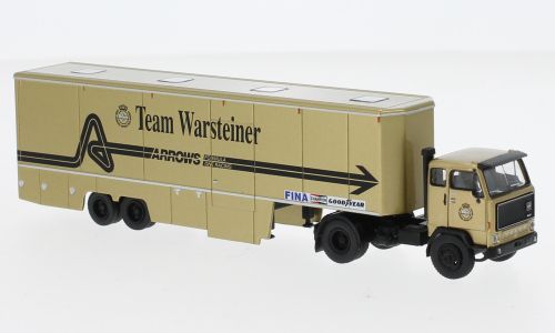 Brekina H0 (1:87) 85680 - Volvo F 89 Renntransport-SZ, Team Warsteiner Arrows, 1973 | Modellbahn | Modelleisenbahn