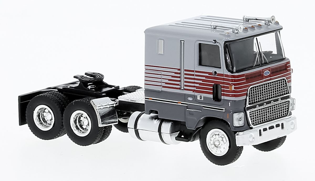 Brekina H0 (1:87) 85856 - Ford CLT 9000, grau/rot, 1978 | Modellbahn | Modelleisenbahn