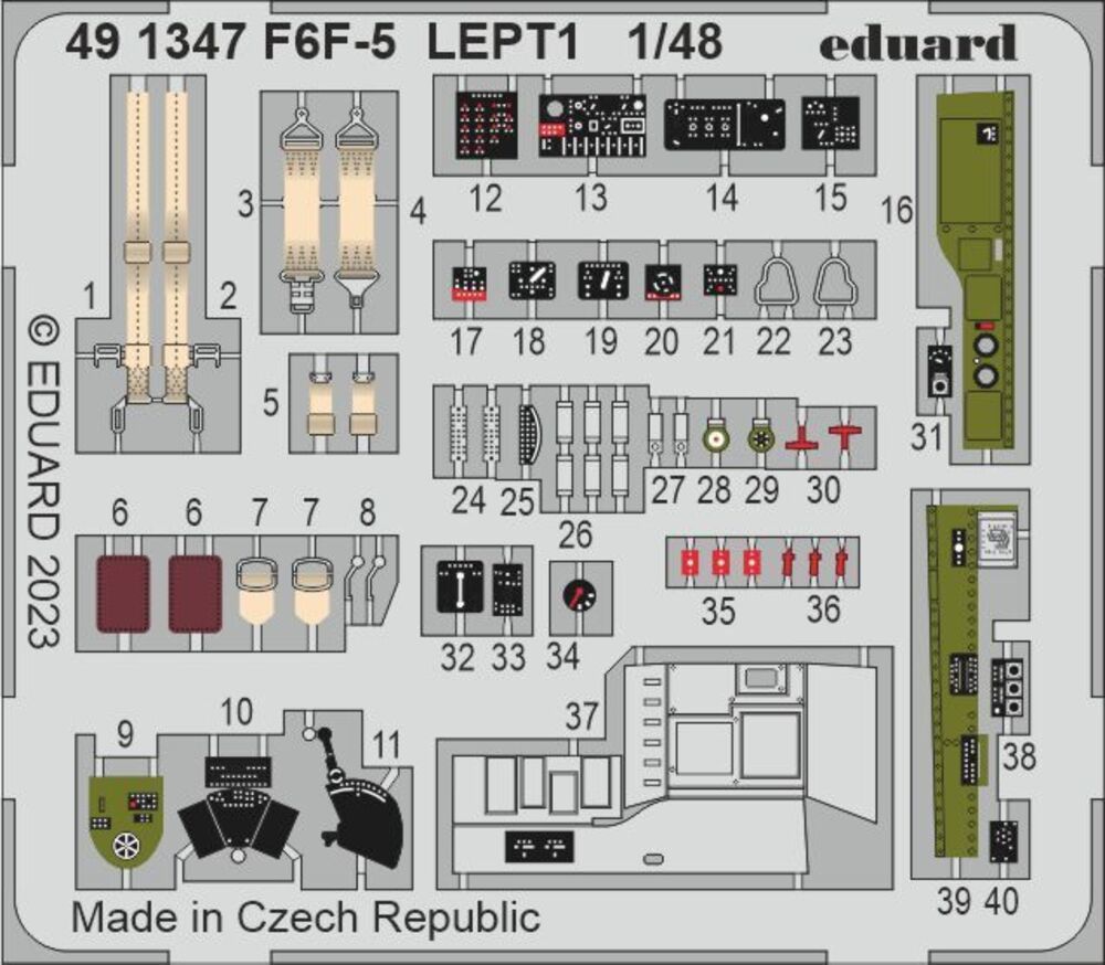 Eduard Accessories 491347 - 1:48 F6F-5 1/48 EDUARD | Modellbau