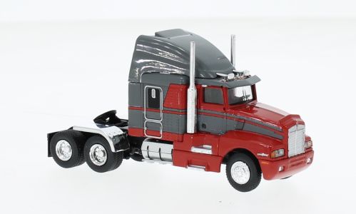 Brekina H0 (1:87) 85933 - Brekina, Kenworth T 600, grau/rot, 1984, 1:87 | Modellbahn | Modelleisenbahn