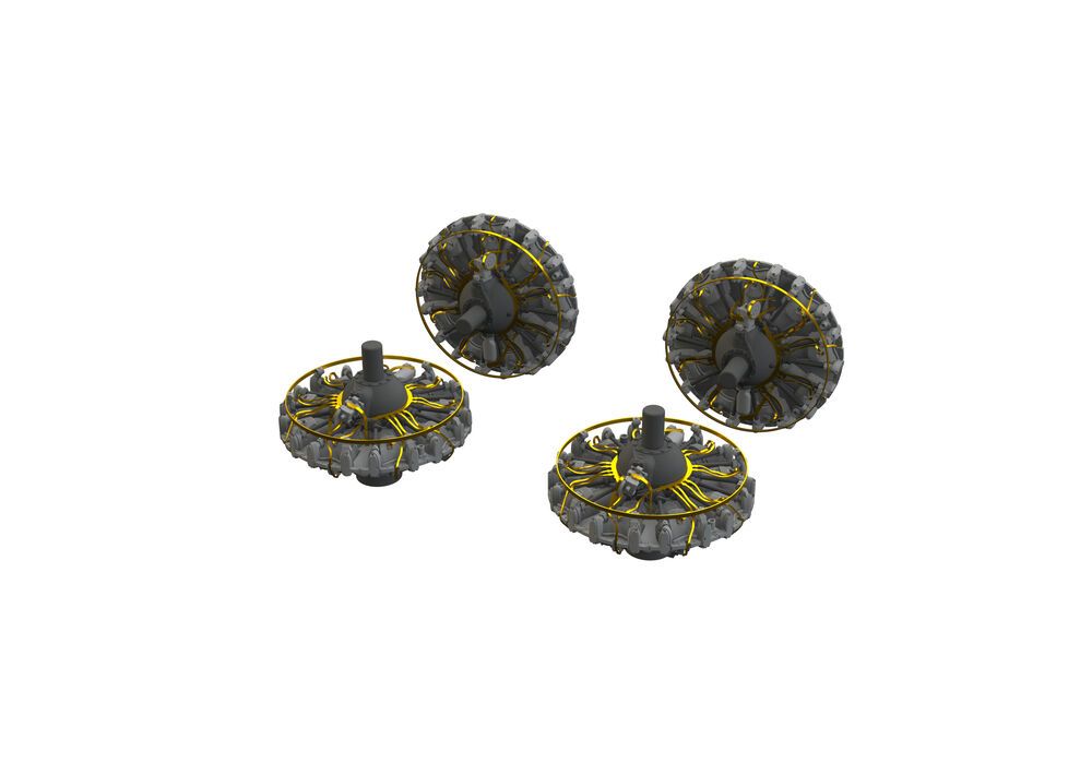 Eduard Accessories 6481021 - B-17F engines 1/48 | Modellbau