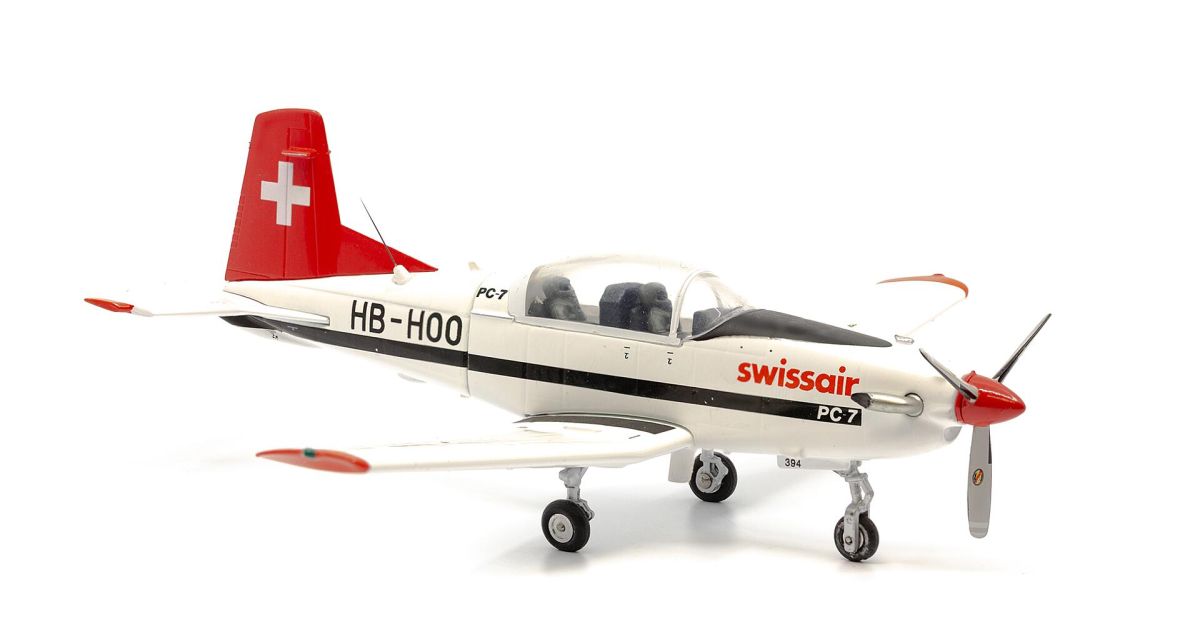 ACE Collectors 881715 - 1/72 Pilatus PC-7 Swissair HB-HOO | Modellbahn | Modelleisenbahn