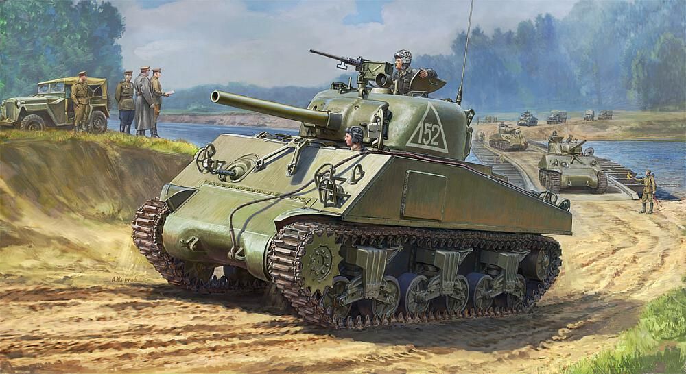 Zvezda 923702 - 1/35 M4 A2 Sherman (75 mm) | Modellbau