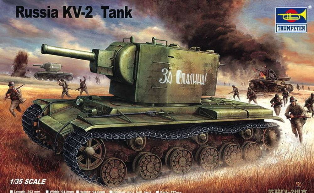 Trumpeter 00312 - Russischer Panzer KV-2 | Modellbau
