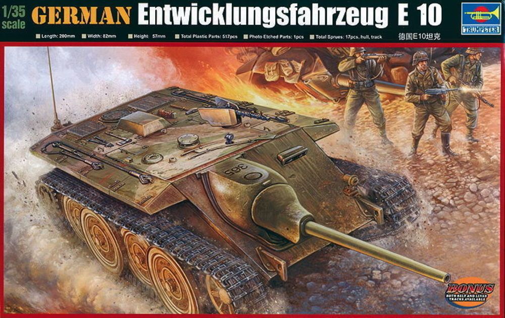Trumpeter 00385 - 1:35 German E-10 Tank | Modellbau
