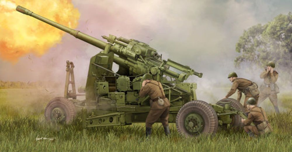 Trumpeter 02349 - 1:35 Soviet 100mm Air Defence Gun KS-19M2 | Modellbau