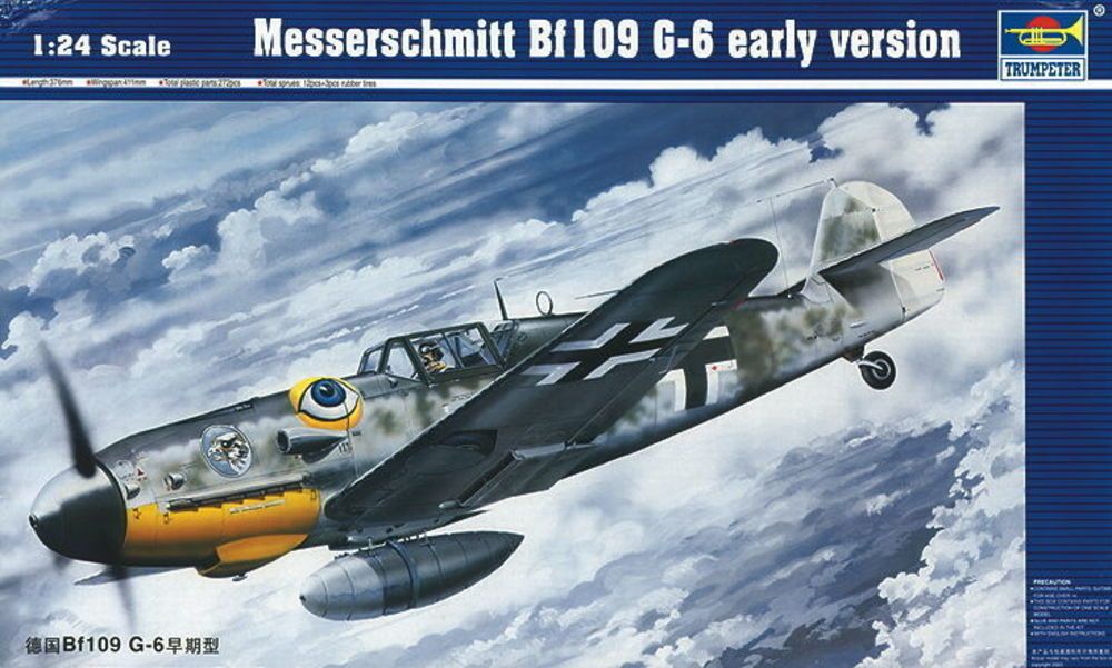 Trumpeter 02407 - 1:24 Messerschmitt Bf 109 G-6 frühe Version | Modellbau