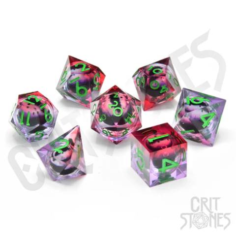 Glassstaff CSDCE21PSNIVYVSN - Poison Ivy Vision Floating Eye RPG Dice Set | Tabletop