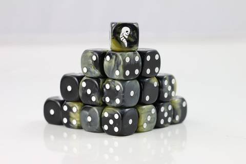 DiceWyrm DWD6F018 - Boneblight Sigil D6 Fantasy Dice 20Stk | Tabletop