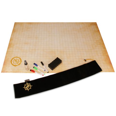 ENHANCE Gaming ENTTBSS100PAEW - ENHANCE Tabletop RPG Grid Mat Campaign Kit Parchment