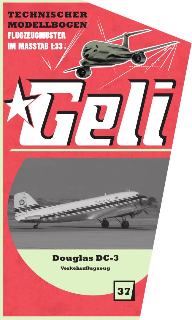 Geli Modellbau GEL345037 - Douglas DC-3 | Modellbau