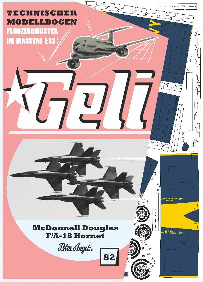 Geli Modellbau GEL345082 - McDonnel Douglas F/A-18 Hornet | Modellbau