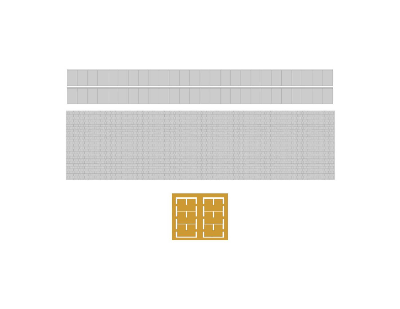 Modusteck H0 (1:87) H0890002.2 - 75,2 mm Bahnsteig Set 2 Ergänzung | Modellbahn | Modelleisenbahn